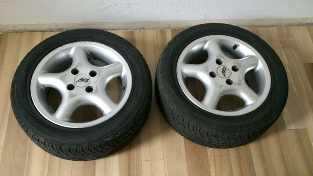  2 x Alufelgen Sommer Reifen VW Golf 3 185/55R14 80V  6Jx14H2 ET :38 Hankook 