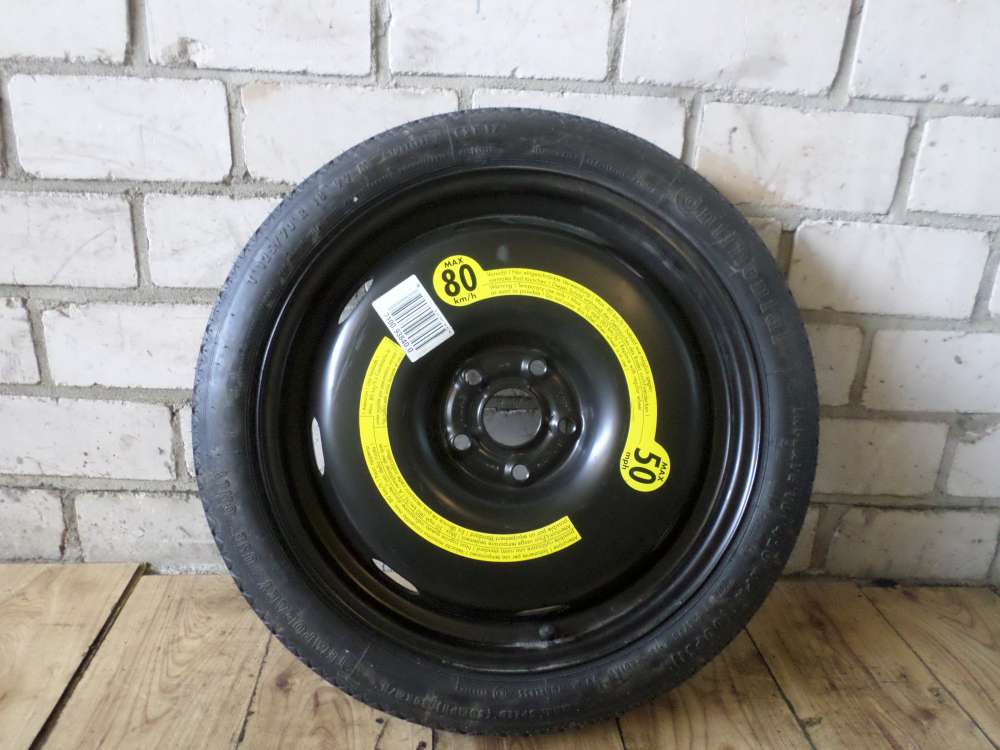 Audi A3 Ersatzrad Reserverad Notrad Spare Wheel 125/70 R18 3 1/2J x18 H2 ET25,5