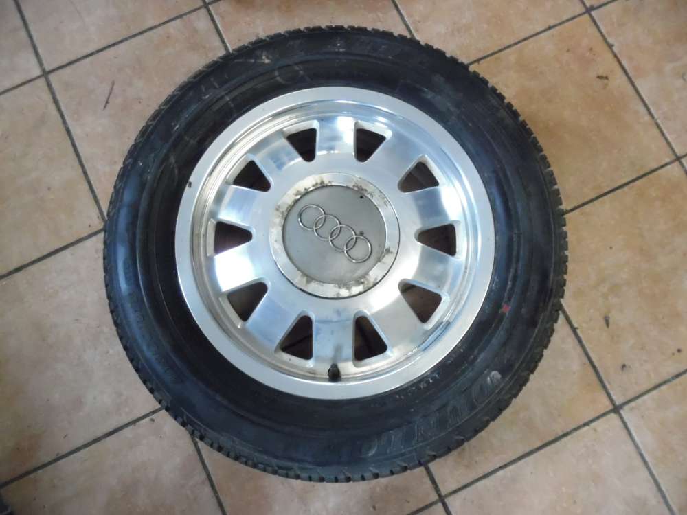 1x Alufelge mit Winterreife 195/65/15 91T Audi A6  6jx15H2 ET45 4B0601025