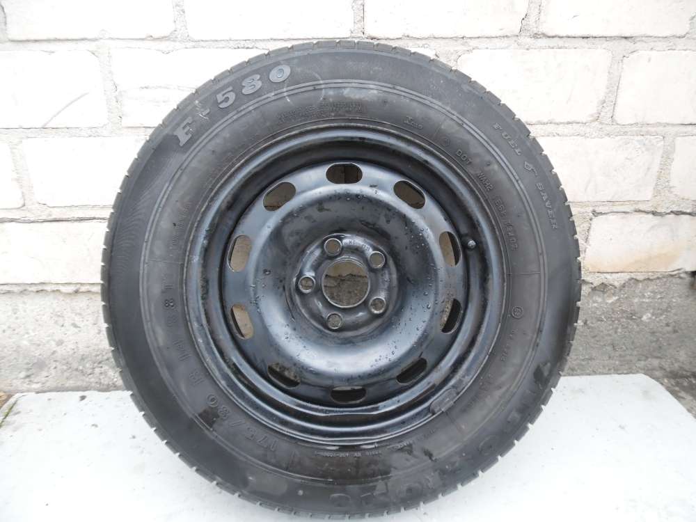 1xSommerreife  Firesstone 175/80 R 14 Dot: 3402 Profil: 5mm mit stahlfelge 6j x14h2 ET38