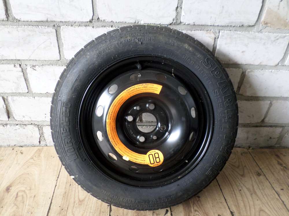 Reserverad Notrad S135/80 B14 84M  Ersatzrad (5) 4.00Bx14A ET43 Dot: 2207