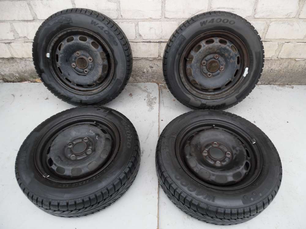 4X Stahlfelgen 5,5Jx14, ET47,5 Mazda 2 DY Winterreifen 175/65R14 82T 5mm