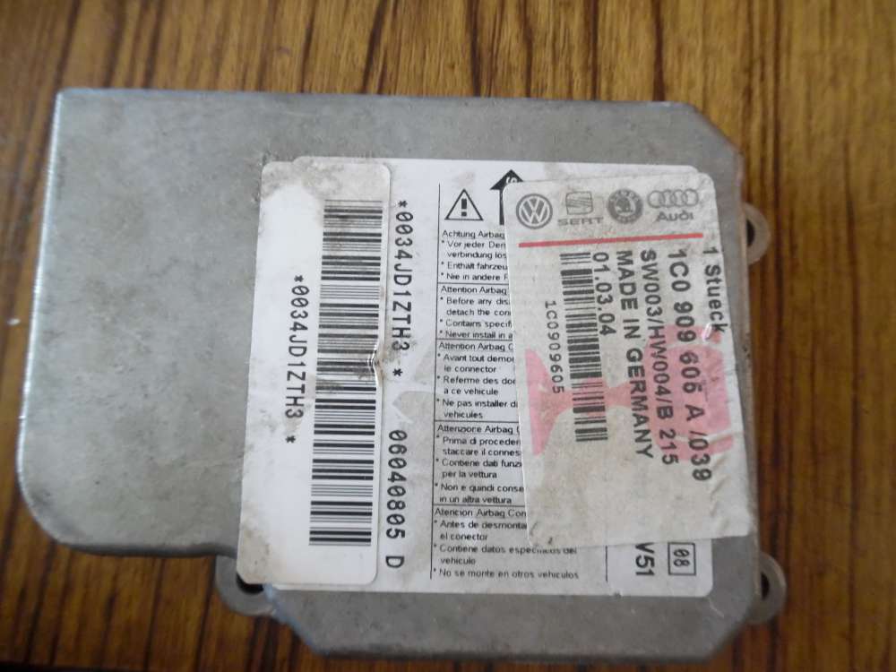Seat Leon 1M Airbagsteuergert 1C0909605A