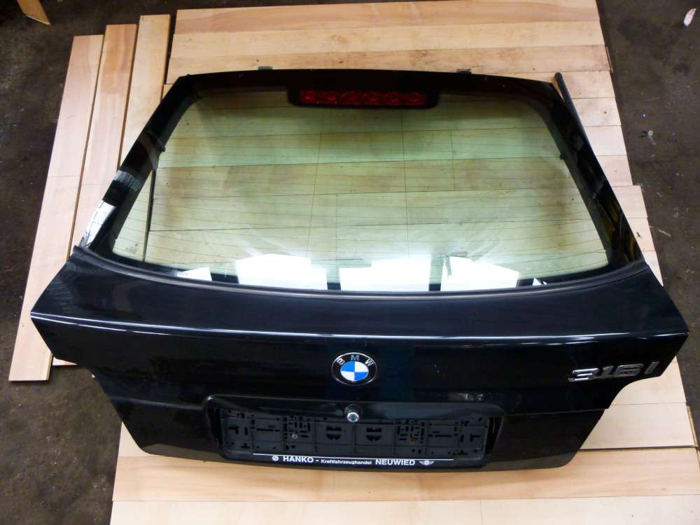 BMW 316i E36  3er Heckklappe Hecktr Schwarz Cosmosschwarz metallic 303/9