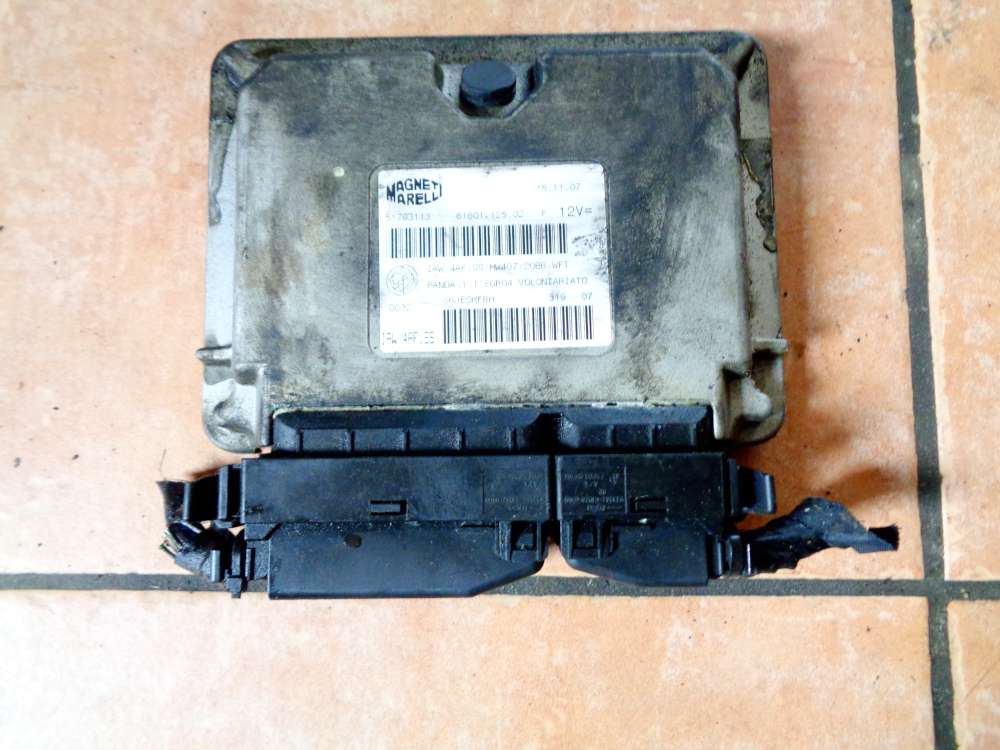 Fiat Panda 169 Bj:07 1,2L Motorsteuergert Magneti Marelli 51793113 6160112502