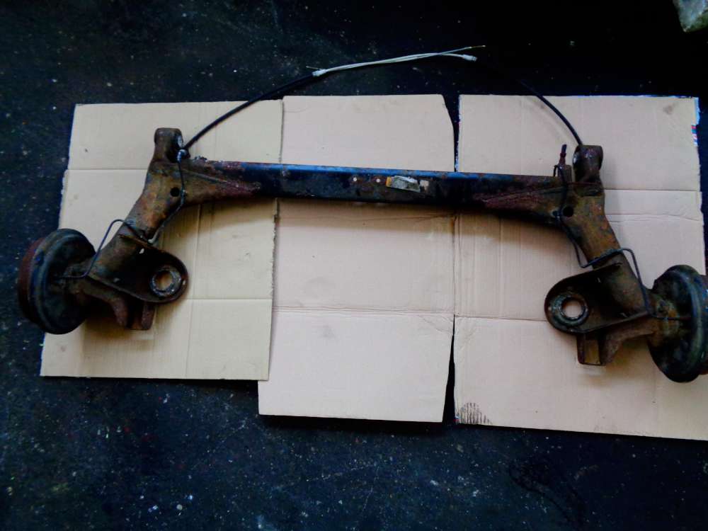 Seat Ibiza 6K 1.4L Hinterachse Achse Achstrger mit Handbremsseil 6X0609721F