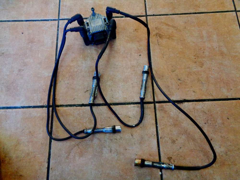 VW Polo 6N2 1,0L Bj:2000 Zndspule Zndverteiler mit Zndkabel kabel 06A035261A