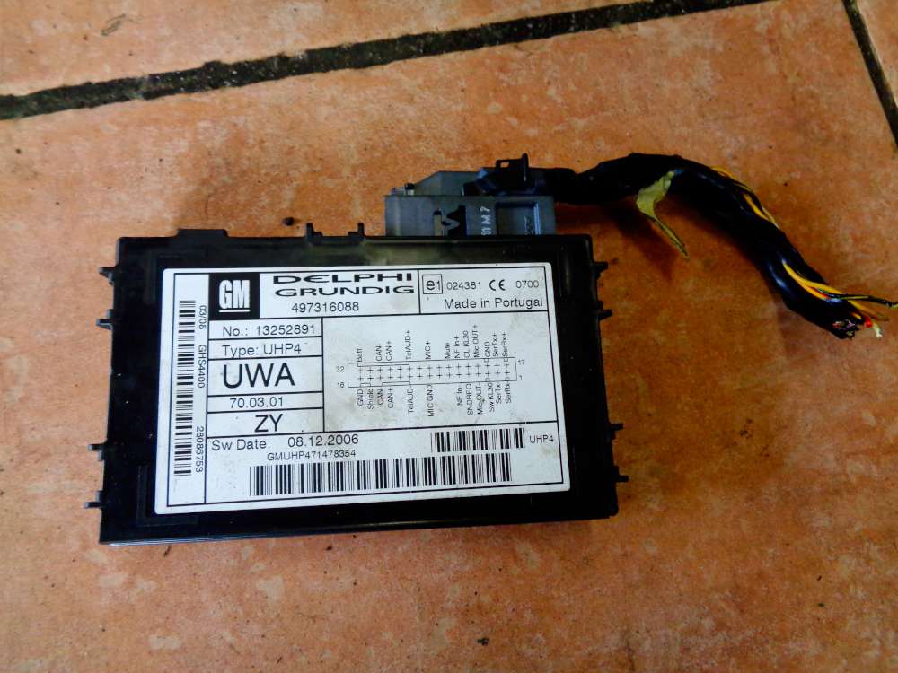 Opel Corsa D Komfortsteuergert Steuergert 13252891