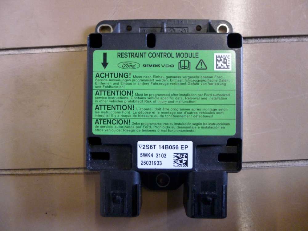 Ford Fiesta V Airbagsteuergert 2S6T-14B056-EP