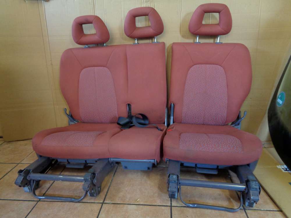Mercedes A-Klasse W168 Sitze Rcksitzbank Rcksitz Stoff Rot