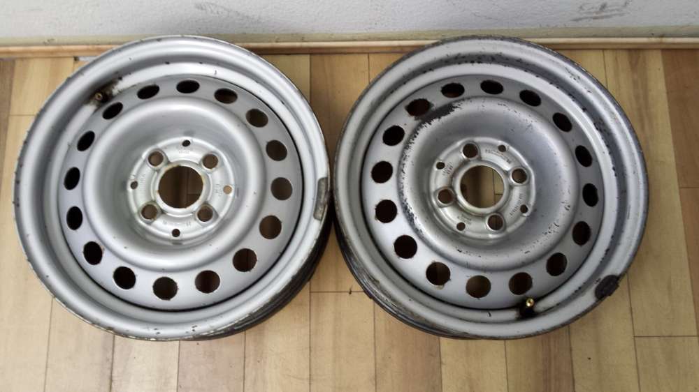 2  x Original Stahlfelgen fr Seat 5.5Jx14H2  ET35  LK 4x100  6K9 601 027A/B