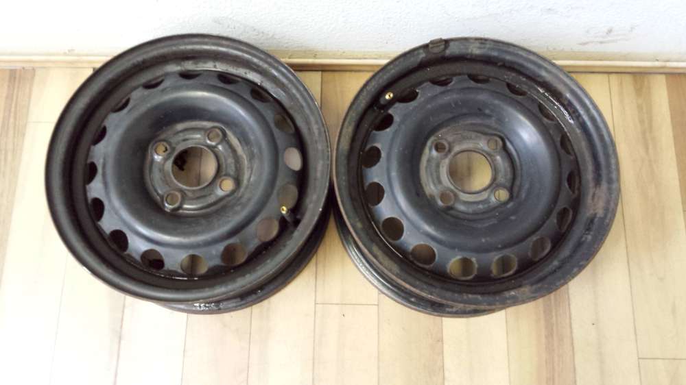 2 x Stahlfelgen Opel Astra F  5.5J x 13  ET:46  -  4 Loch 