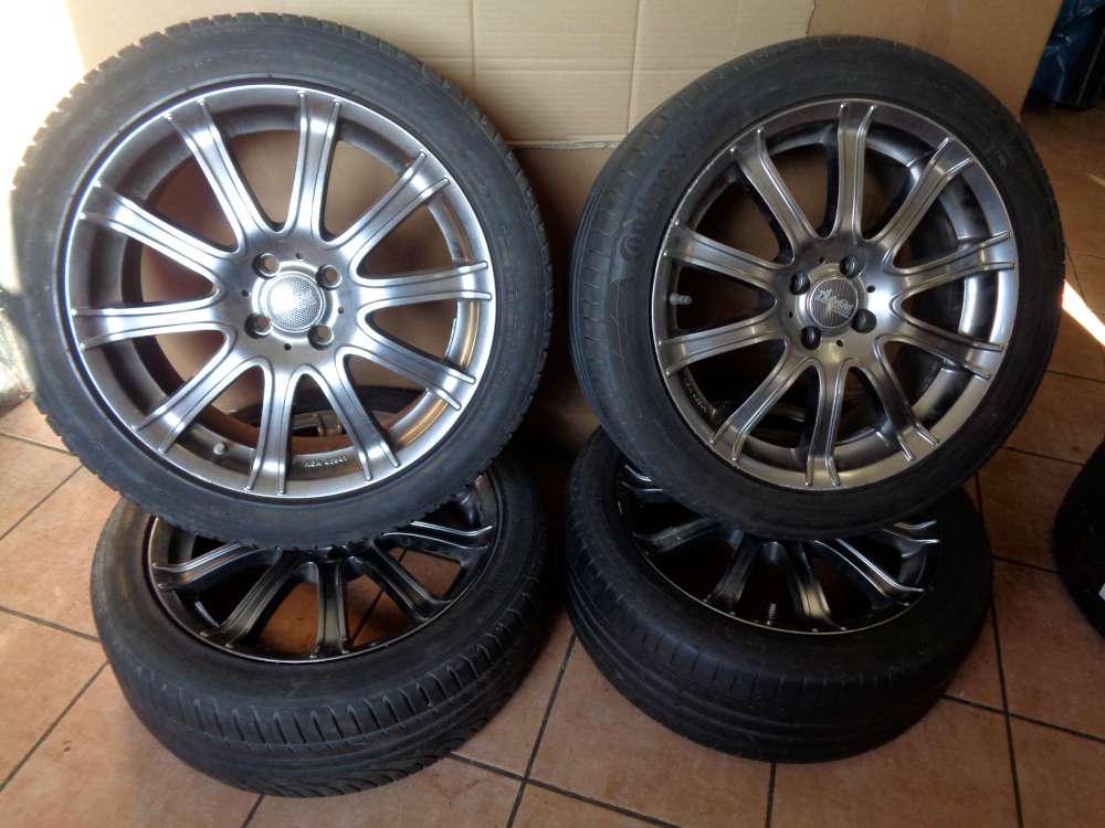 4 x Alufelgen mit Reifen Sommerreifen 2x Michelin / 2x 225/45R17 91W 7J x 17 4x100 KBA 46941