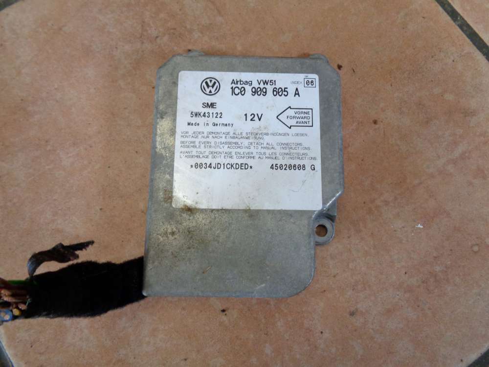 VW Seat Skoda Airbagsteuergert 1C0909605A 