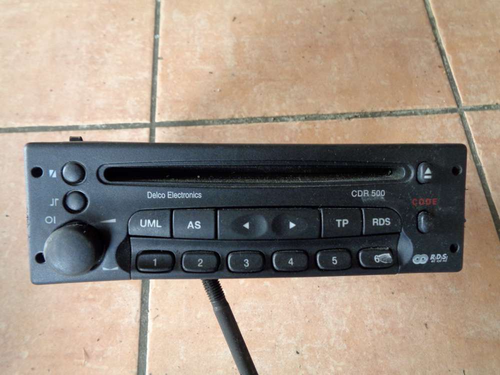 Opel Zafira A Bj:2001 Autoradio CDR 500 Delco GM 09136107 2F4 original