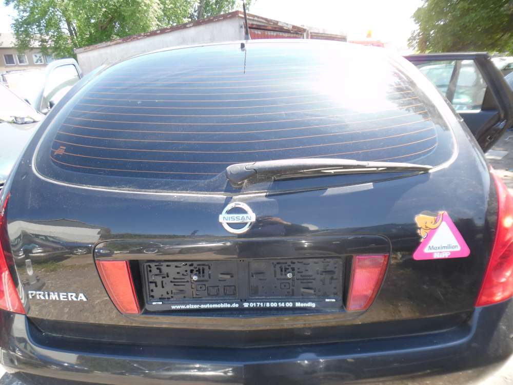 Nissan Primera P12 Kombi Bj:2003 Heckklappe Heckdeckel Farbe : schwarz