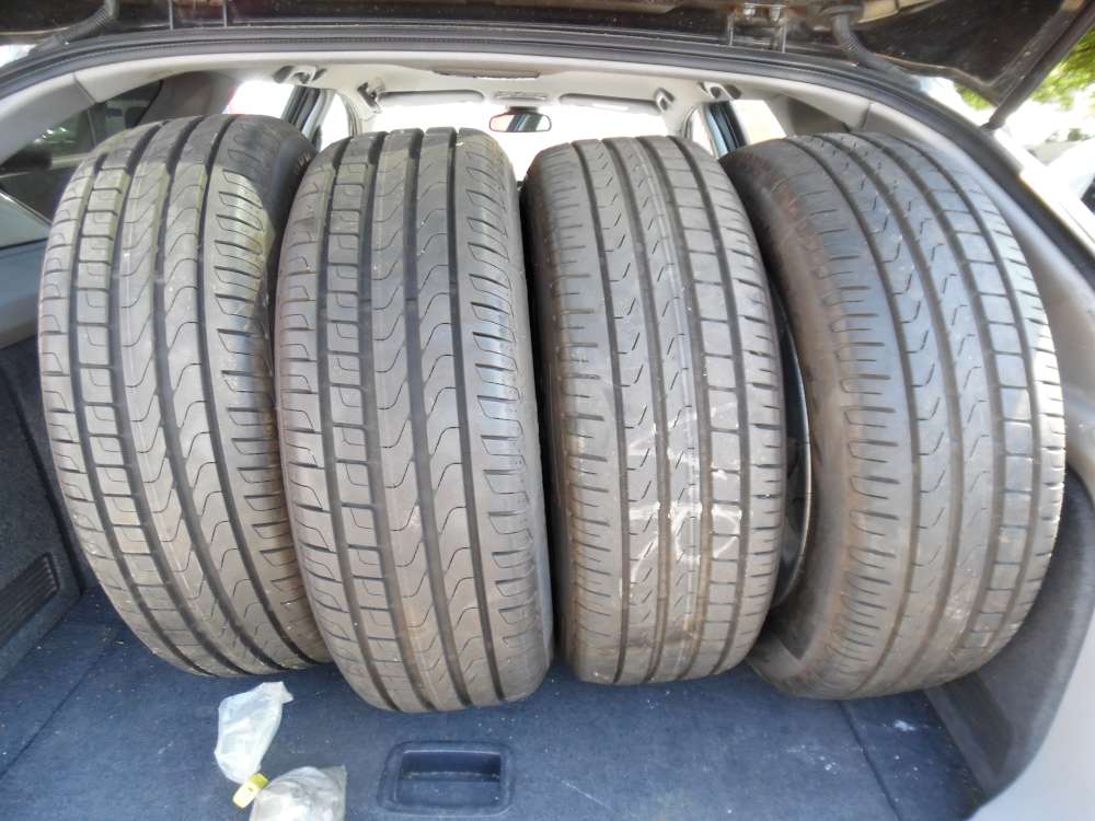 4 x Alufelgen mit Reifen Für Nissan Sommerreifen Pirelli Cinturato P7 205/60 R16 92H 16x61/2J
