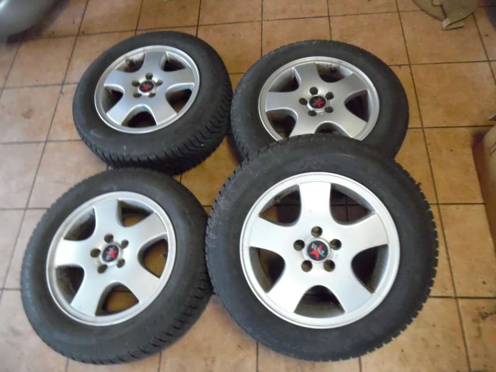 4 x Alufelgen mit Reifen Winter SnowControl für Audi A4 195 65R15 91T M+S 6,5Jx15 H2 ET 37 6515WSC