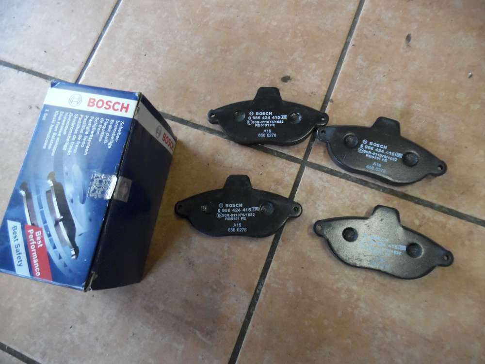 BOSCH Original Bremsbelagsatz Bremsbelge Bremskltze Vorne 0986424415