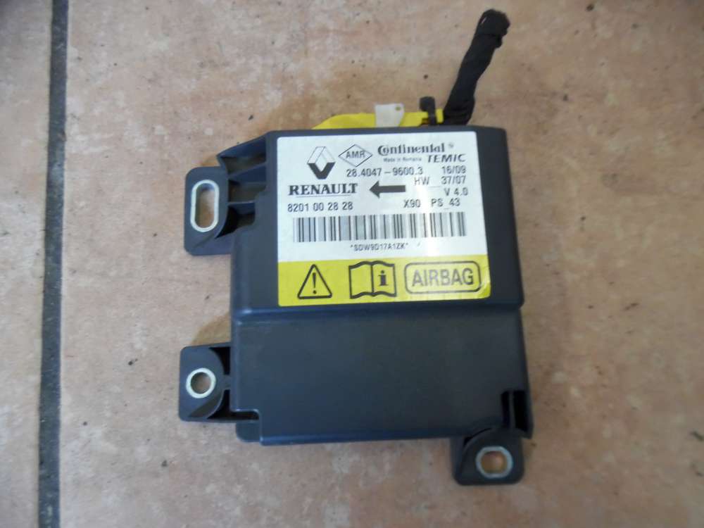 Dacia Sandero Airbagsteuergerät 8201002828