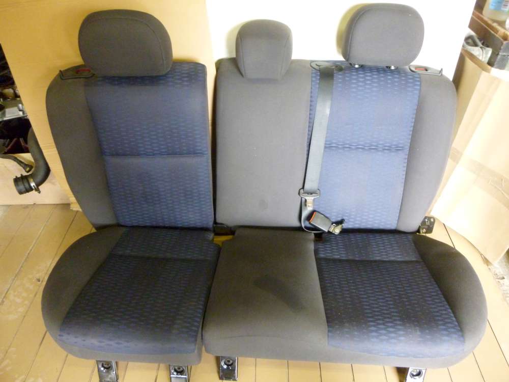 Ford Focus Rcksitzbank Sitzbank Sitze hinten grau und dunkel Blau