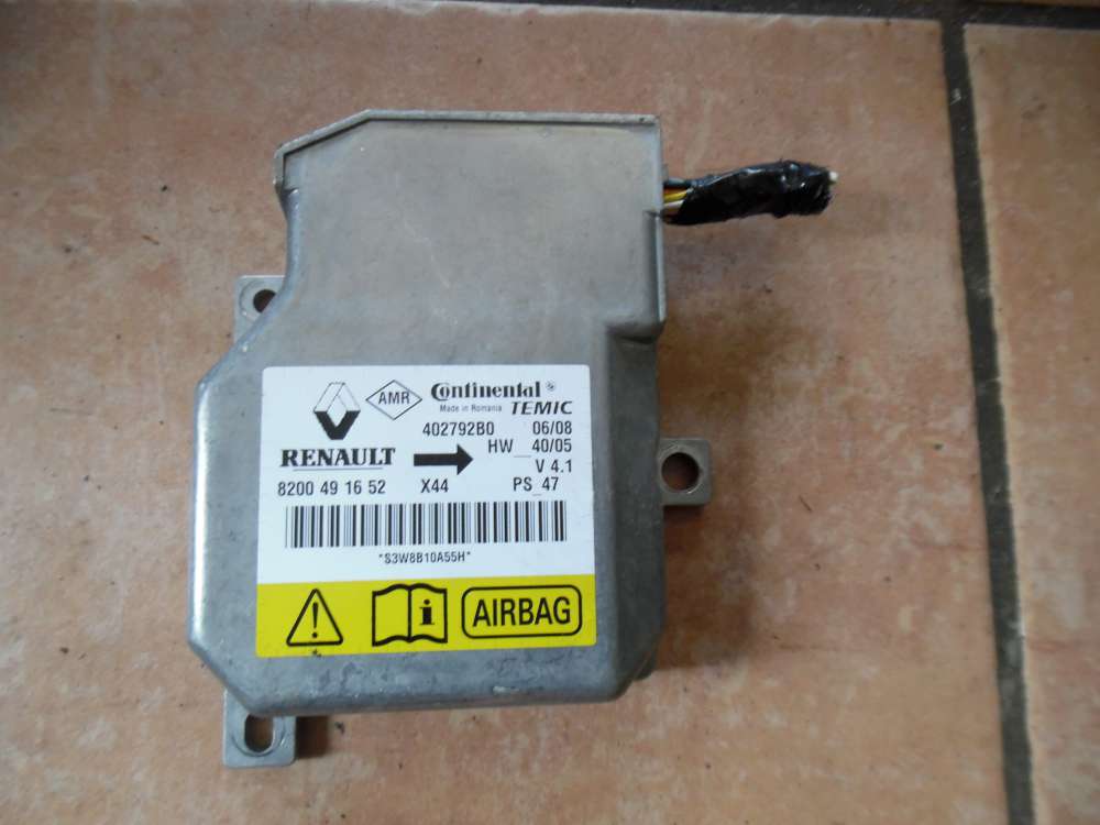 Renault Twingo Airbag Steuergerät 8200491652