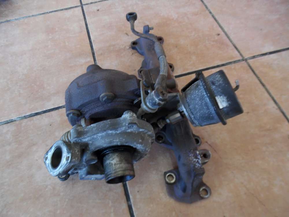 Fiat Punto 199 Turbolader Turbo Abgaskrümmer 55198317 73501340