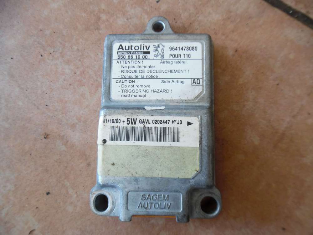 Peugeot 206 Airbag Steuergerät 9641478080