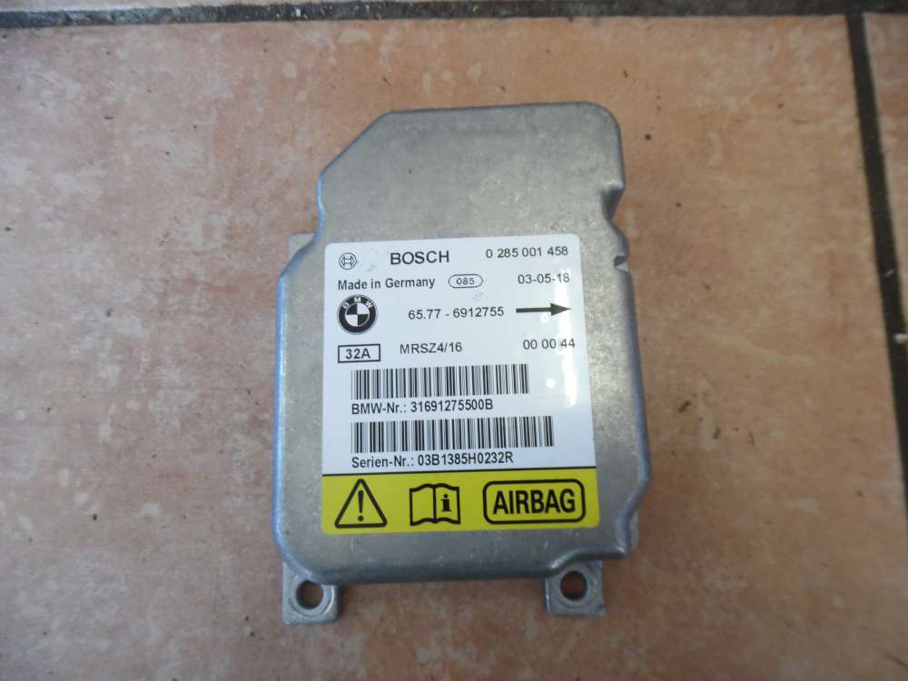 BMW 3er E46 Airbag Steuergerät Bosch 0285001458 65.77-6912755
