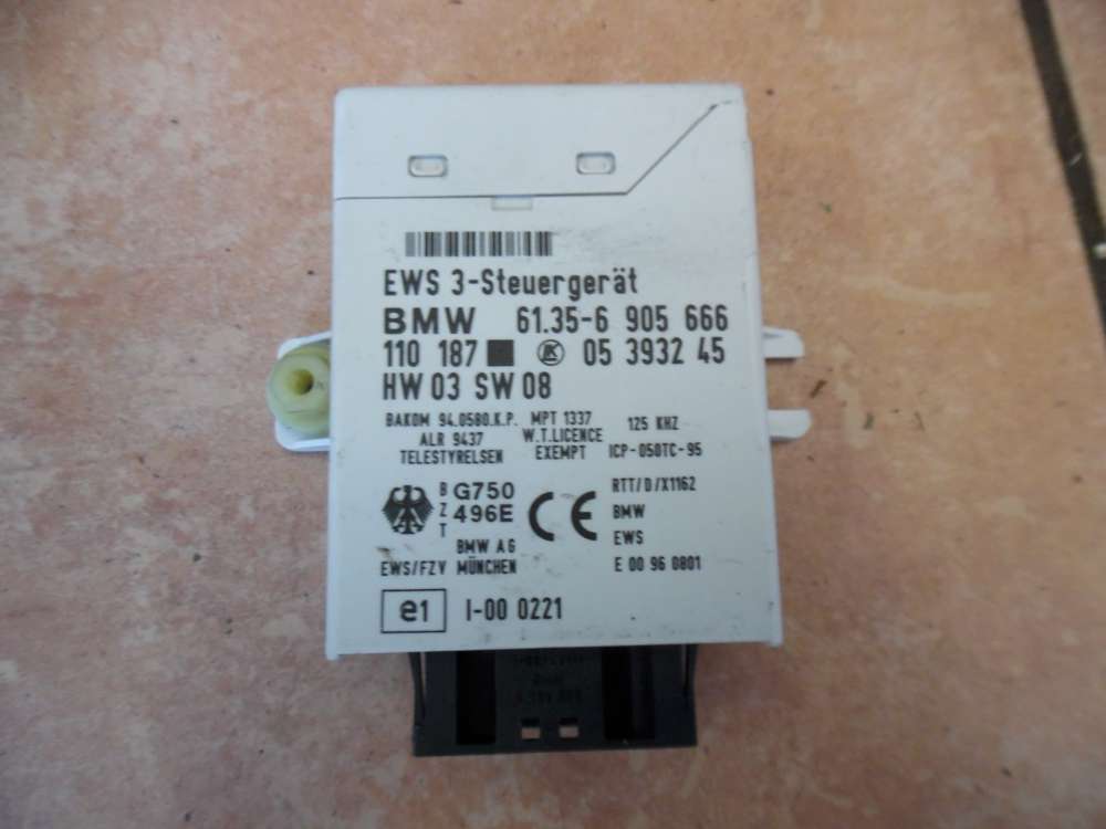 BMW 3er E46 Steuergerät Wegfahrsperre 61.35-6905666