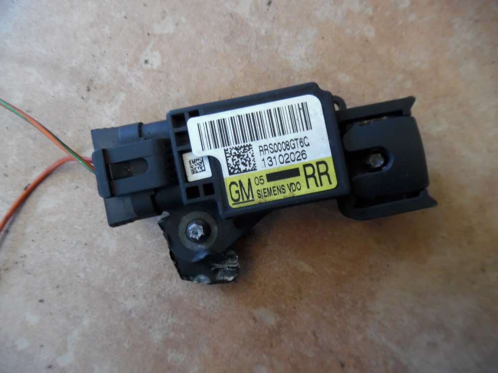 Opel Vectra C Signum Airbagsensor Crashsensor Drucksensor 13102026