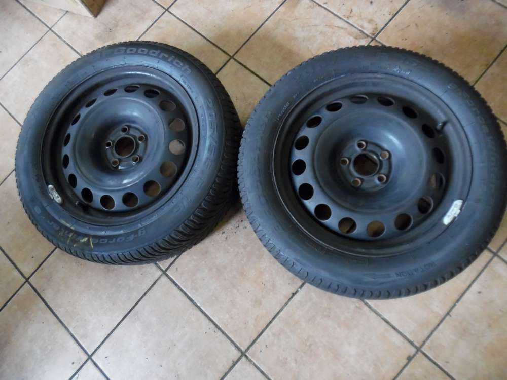 2x Stahlfelge mit Winterreifen Fr VW Audi Seat Skoda 6,5Jx16H2 ET42 1J0601027 205/55 R16 94H  BFgoodrich