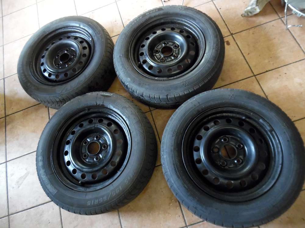 4X Stahlfelge mit 2X Winterreifen nur Nissan Almera Tino 195/65R15 91T  2151060  6Jx15CH  ET40