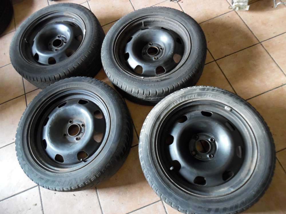 4X Stahlfelge mit Winterreifen Peugeot 307  205/55R16 91H  6,5Jx16H2  ET31