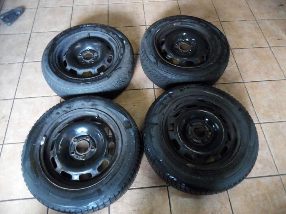 4x Stahlfelge mit Winterreifen Volvo 850 185/55R 15 88T 2x Hankook 1x Goodride SW608 6Jx15 ET43  2150509 