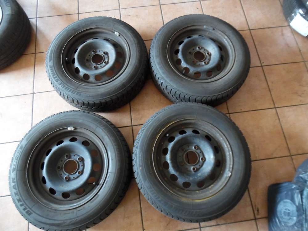 4x Stahlfelge mit Winterreifen Bridgestone Blizzak Renault Kangoo 195/65 R15 91T  KBA-43816