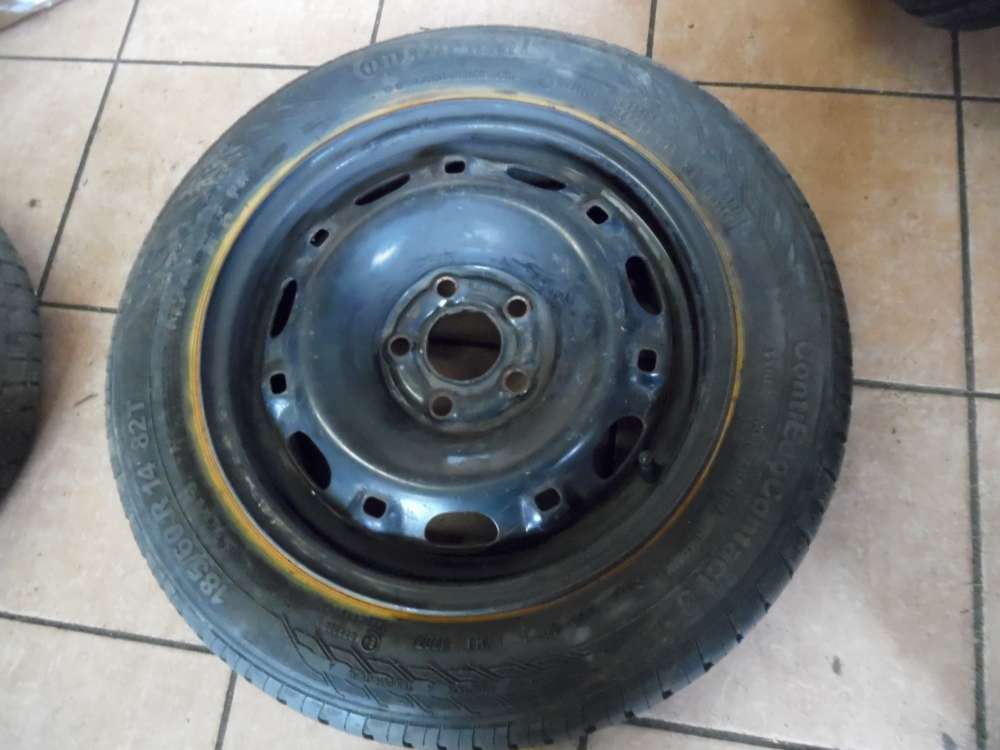 1x Stahlfelgen mit Sommerreifen Continental VW 185/60 R14 82T 6Jx14H2 ET43 6Q0601027F