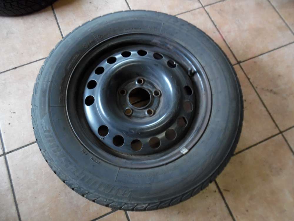 1x Stahlfelgen mit Winterreifen Bridgestone Skoda Fabia 195/65R15 91T 6Jx15H2  ET48