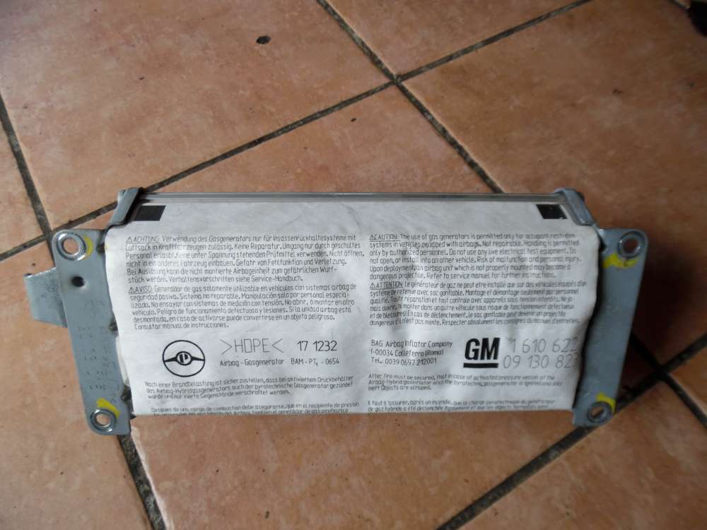 Opel Omega B Airbag Armaturenbrett Rechts 09130823 1610622