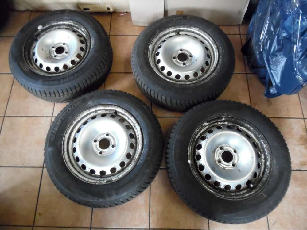 4x Stahlfelgen mit Wintrreifen Renault Scenic Hankook 195/65 R15 91T 6,5jx15 ET 45