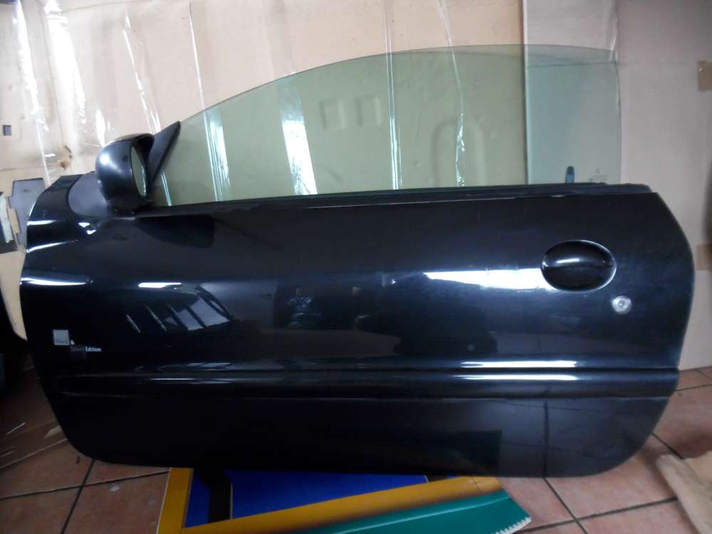 Peugeot 206 Cabrio Tr Vorne Links Schwarz : EXYB 