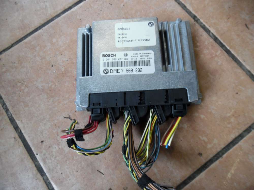 BMW E46 316ti Compact Motorsteuerger�t Steuerger�t DME 7508292 Bosch 0261209007