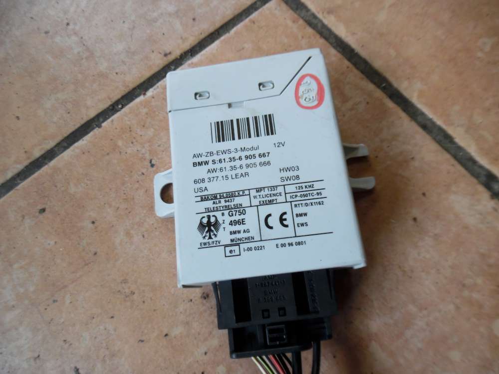 BMW E46 316ti Compact Steuerger�t Wegfahrsperre 61.35-6905667