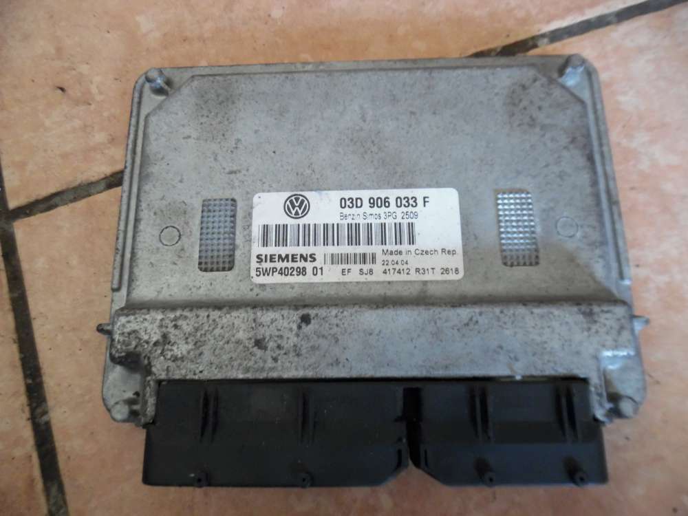 VW Polo 9N Motorsteuergert  03D906033F Siemens 5WP40298 01