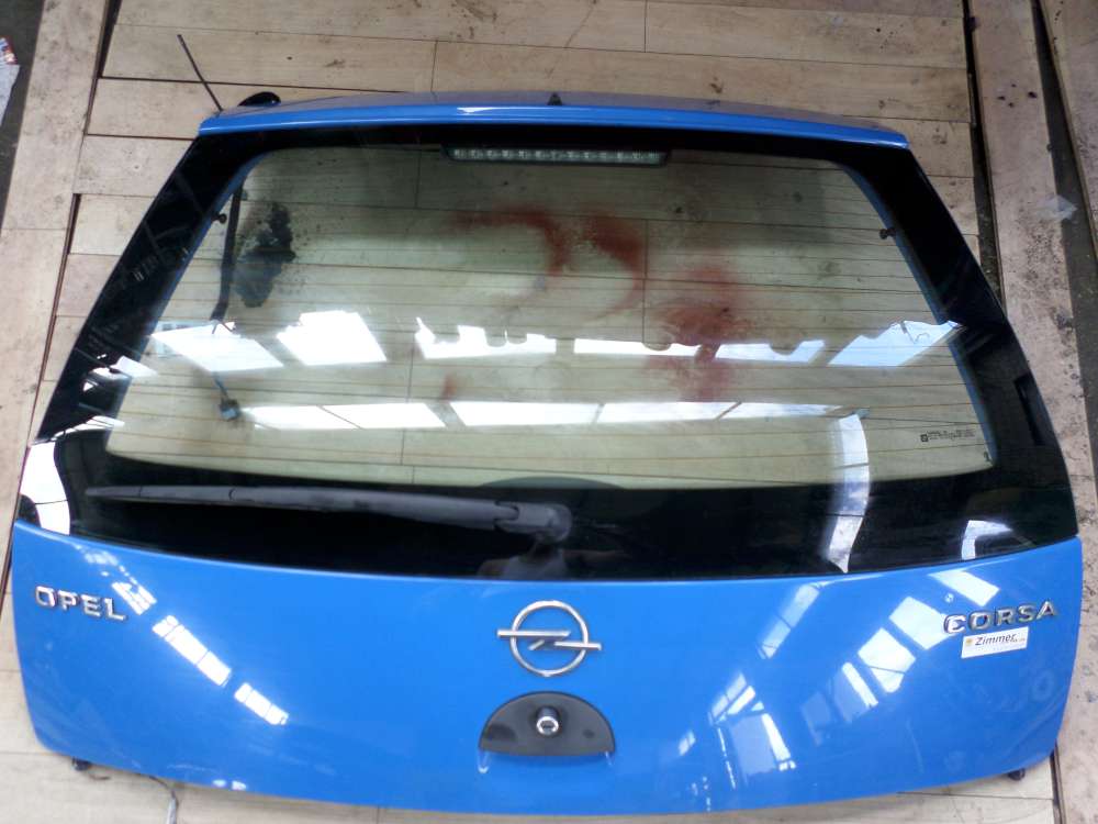 Opel Corsa C 3-Trer Kofferraumdeckel Heckklappe Blau : Z20A