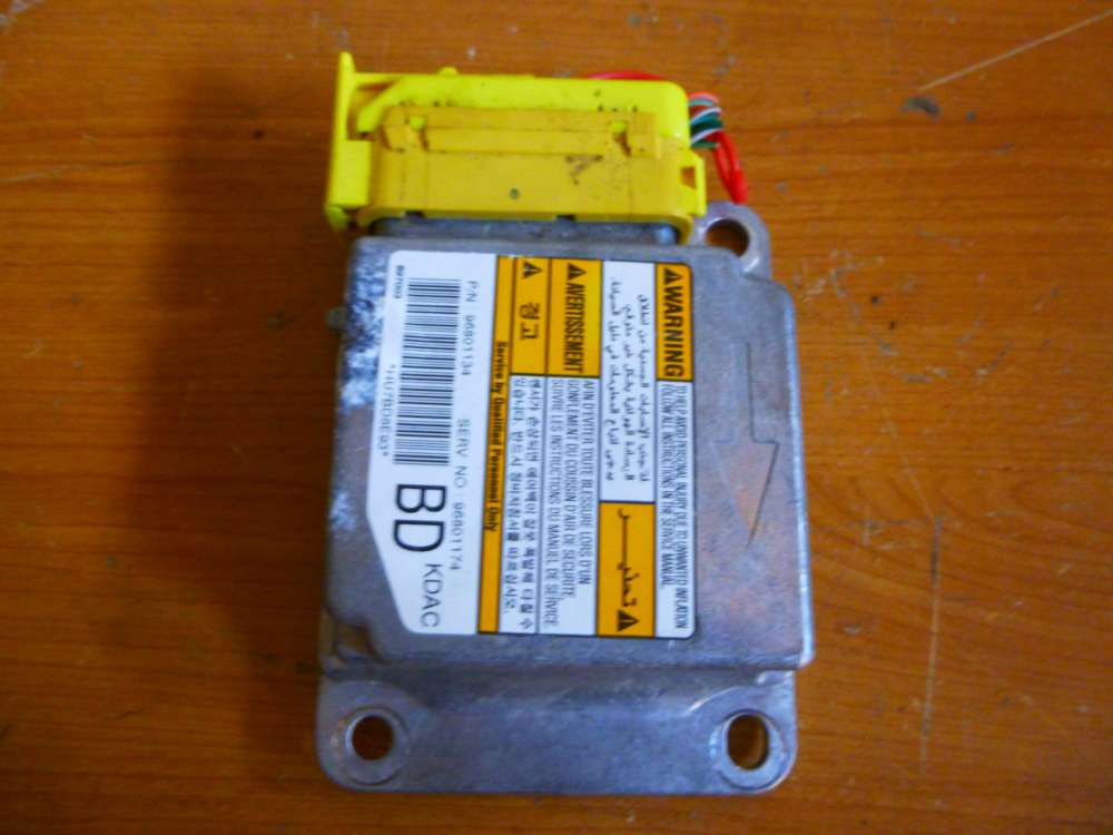 Chevrolet Matiz II Airbagsteuergert 96801134 96801174 BD