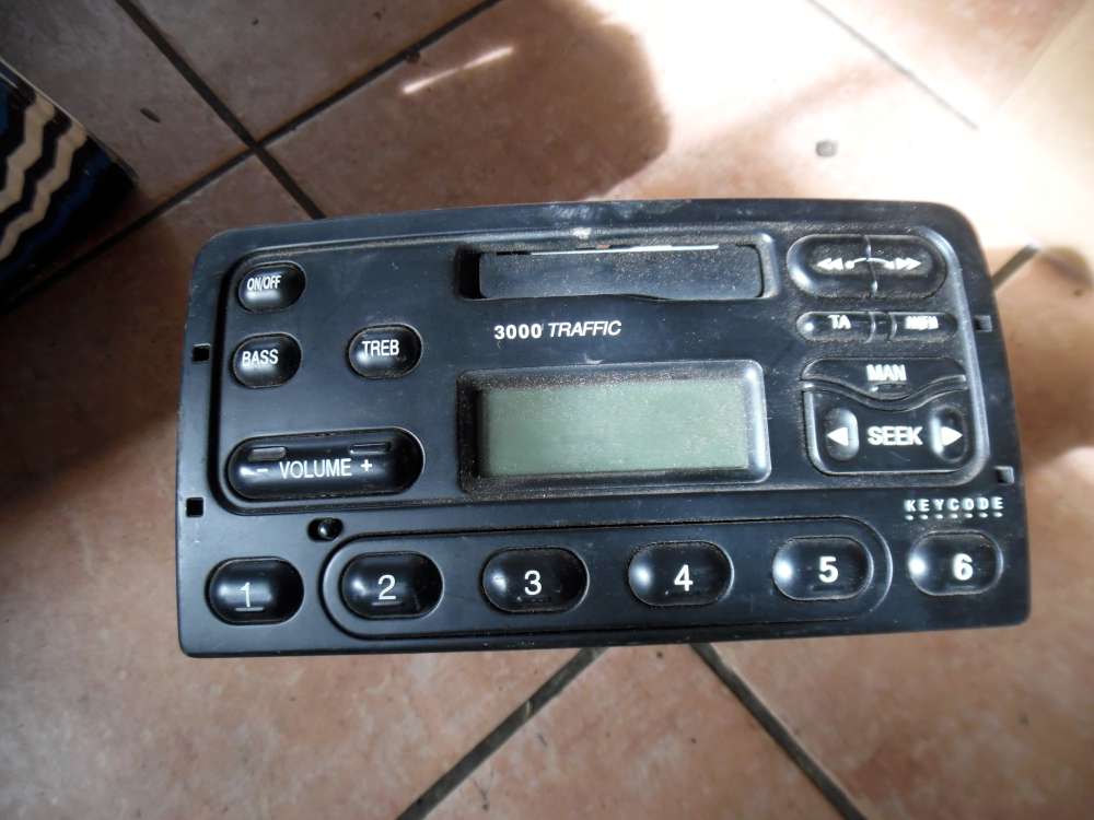 Ford Escort Autoradio Kassette 3000 Traffic 97FP18K876LA