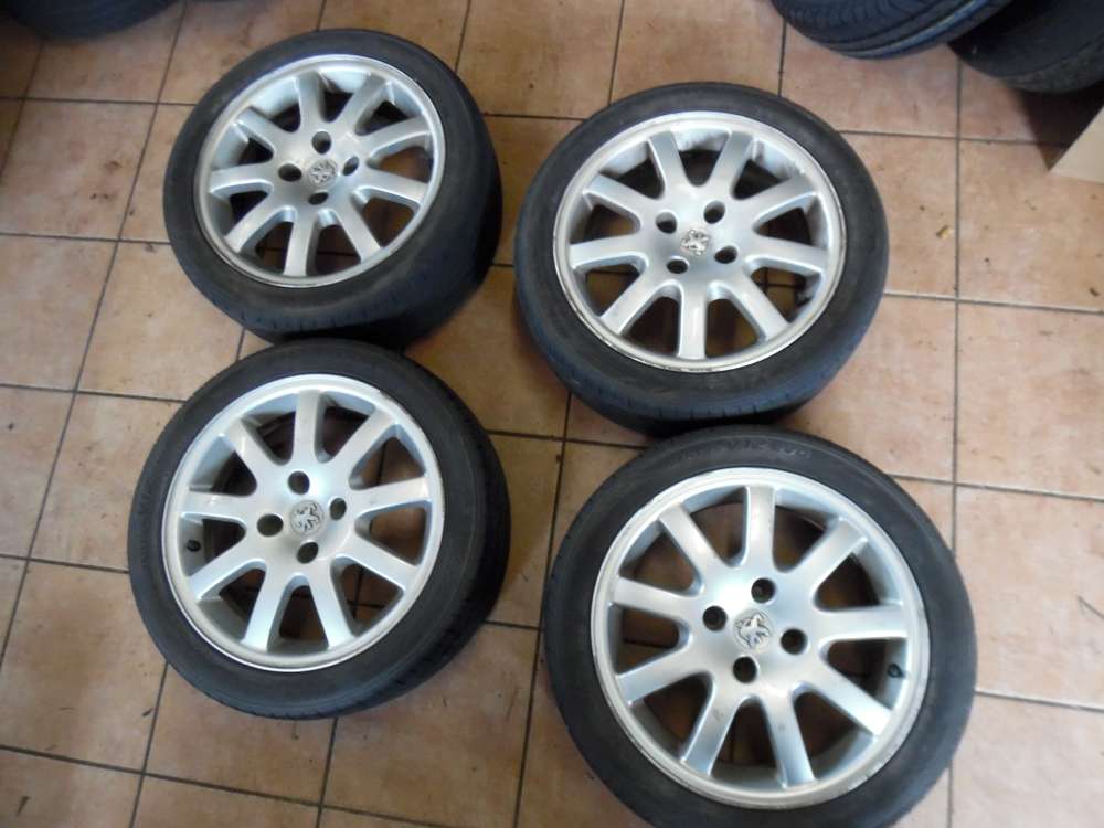 4x Alufelgen mit Sommerreifen Hankook Ventus fr Peugeot 205/45ZR16 87W 6,5JX16H2 4-28