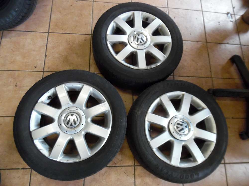 3x Alufelgen mit Sommerreifen VW Golf V VI 205/55R 16 91V 6,5Jx16 H2 ET50 1K0601025