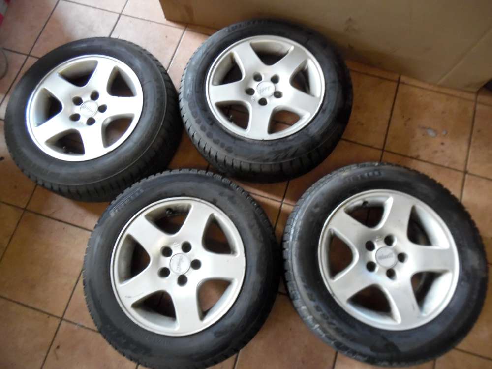 4x Alufelgen mit Winterreifen VW Audi 195/65R 15 91T 7Jx15H2 ET35 KBA 43877